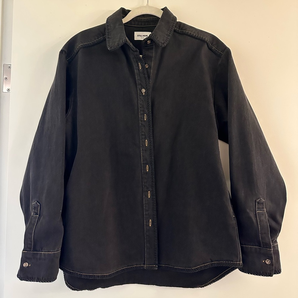 Still Here New York Western Shirt Washed Black